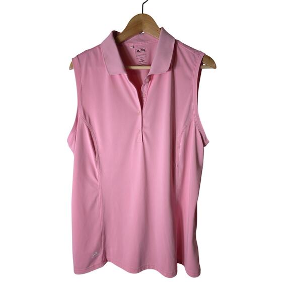 ADIDAS Pink Active Outdoor Sleeveless Golf Tennis Pickleball Top SZ 2XL - Picture 1 of 7